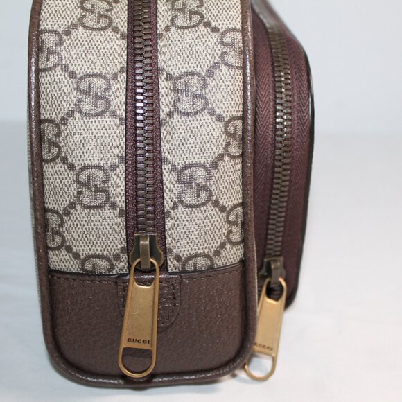 NEW Gucci Beauty Cosmetic Toiletry Bag GG Supreme Marmont Web Handbag 751811 - Picture 5 of 12